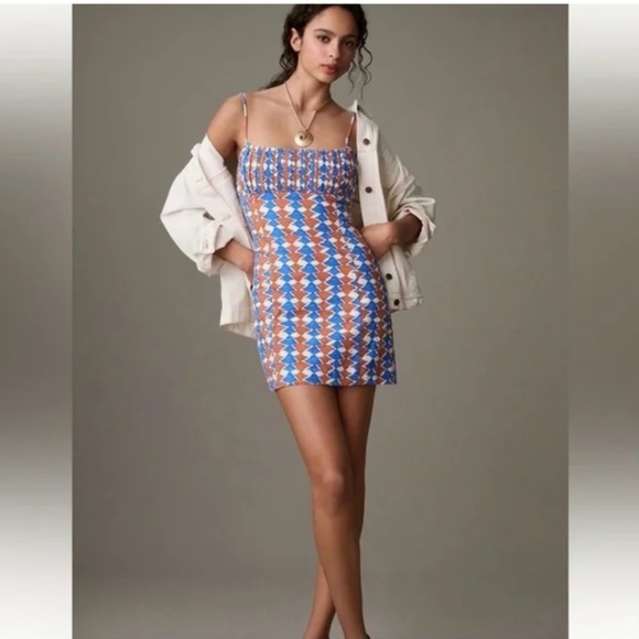 The Ophelia Sleeveless Linen Slim Mini Dress by Maeve (Anthropologie) - Picture 2 of 7